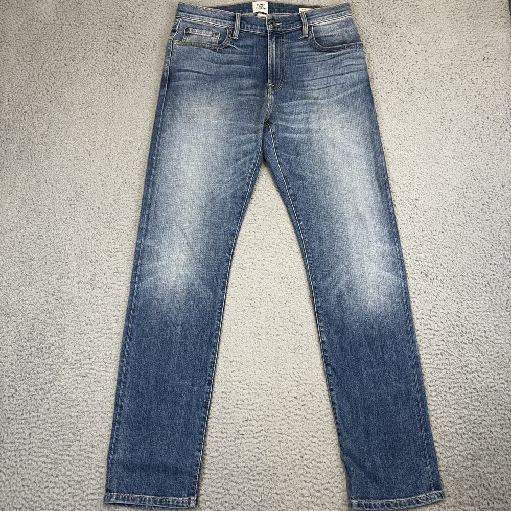 Flint And Tinder Jeans Men’s 31x32 (Meas. 32x33) Straight Fit Medium Wash Denim